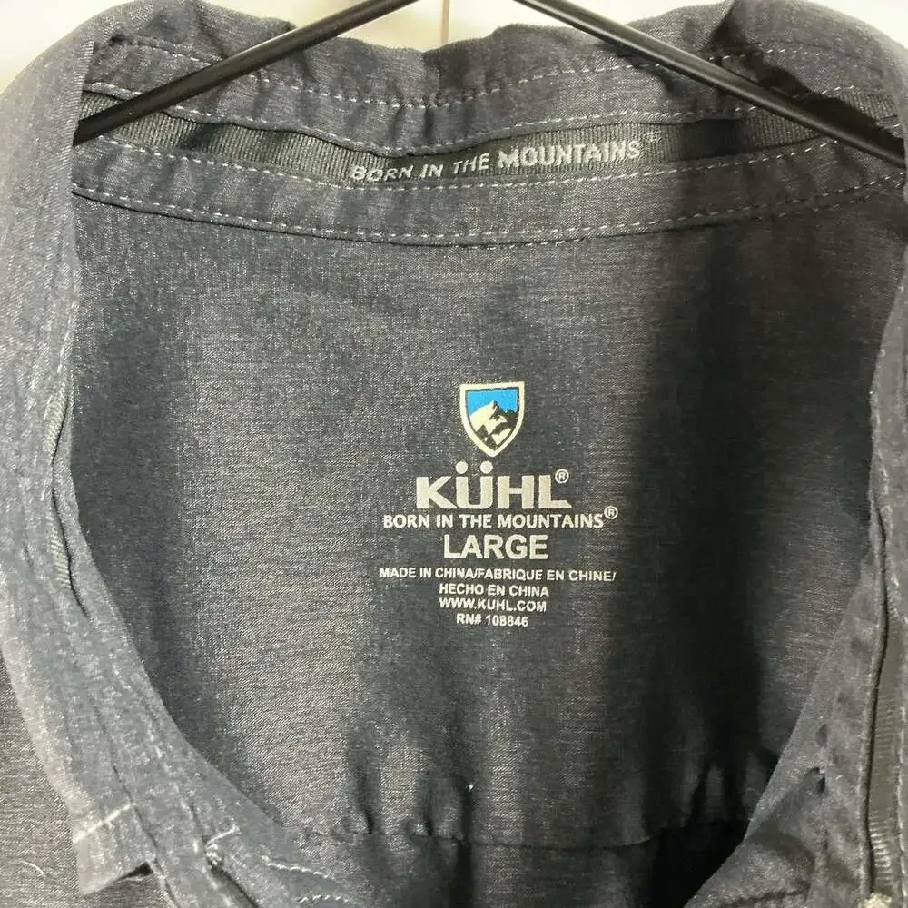 Kuhl Men's Short Sleeve Button Down Shirt with Custom Rogue Sky Embroidery